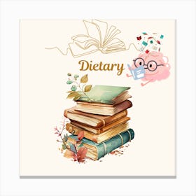 Book Illustration Canvas Print