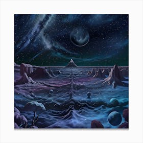 Space Landscape 10 Canvas Print