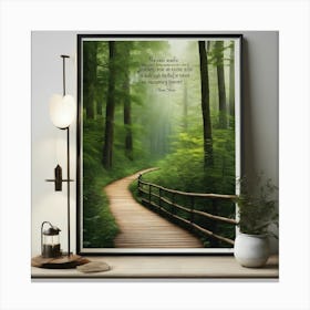 Path In The Woods Canvas Print