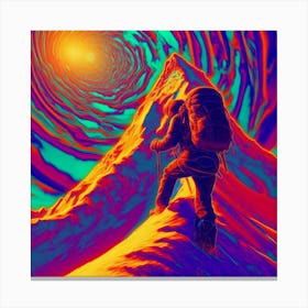 Psychedelic Mountain Canvas Print