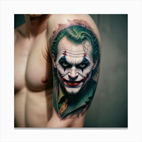 Joker Tattoo 18 Canvas Print