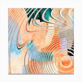 Amplified Frequencies Square Canvas Print