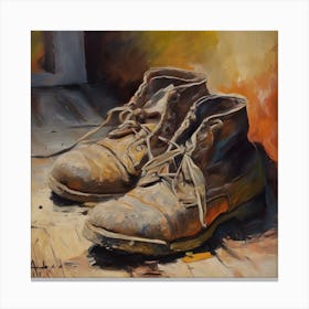 Well Worn Shoes Canvas Print