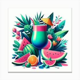 Tropical cocktail 24 Canvas Print