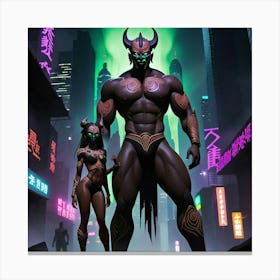 Demons And Angels Canvas Print