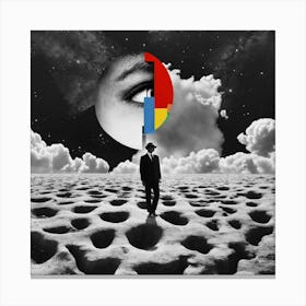 Man On The Moon Canvas Print