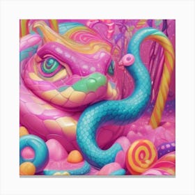 Candy Snake Canvas Print