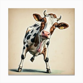 Cow Drawing 16 Canvas Print