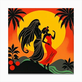 Hawaiian Dance Canvas Print