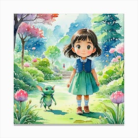 little girl Canvas Print