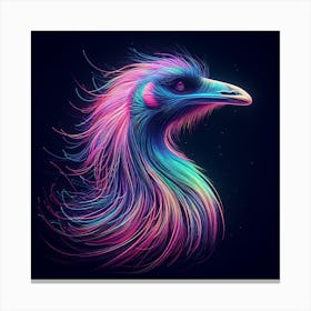 Neon Emu 2 Canvas Print