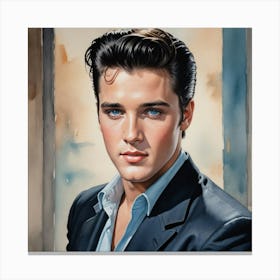 Elvis Presley The King of Rock'n'Roll Canvas Print