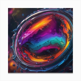 Abstract Painting wormhole Canvas Print