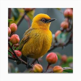 Yellow Kingfisher Canvas Print