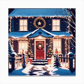 Christmas House 116 Canvas Print