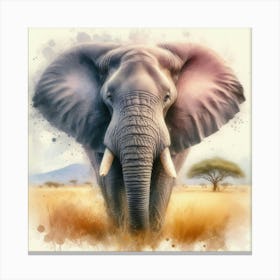 Elephant Painting 7 Canvas Print