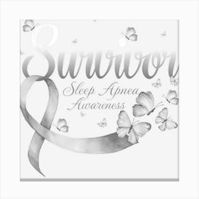 Butterfly Survivor Sleep Apnea Awareness Canvas Print