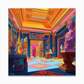 Room In A Museum Canvas Print