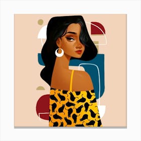 Afro-American Woman Canvas Print