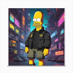 Homer 2077 Canvas Print