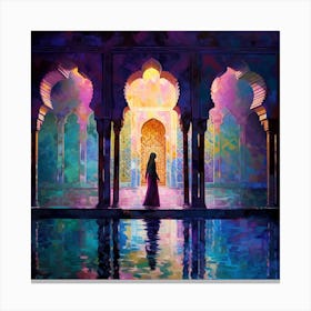 Moroccan Woman In Riyadh Canvas Print