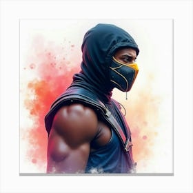 Mortal Kombat Ninja Fighter Concept Art (613) Canvas Print