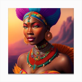 African Beauty Canvas Print
