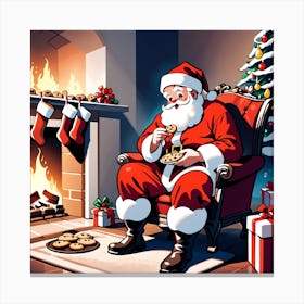 Christmas Santa Canvas Print