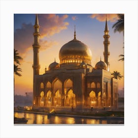 Islamic Mosque 1 Canvas Print