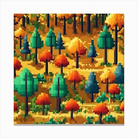 Pixel Art 1 Canvas Print