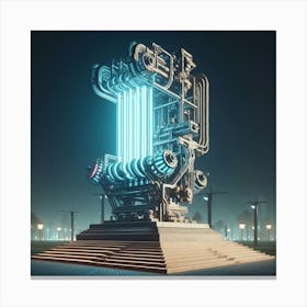 Energy Statue Canvas Print