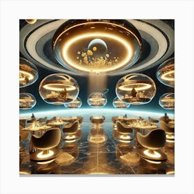 The Unique Feature Of A Luxurious Futuristic Resta Canvas Print