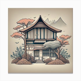 Japanese House 1 Canvas Print