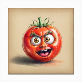 Tomato Face 2 Canvas Print