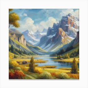 Landscape Painting 4 Canvas Print