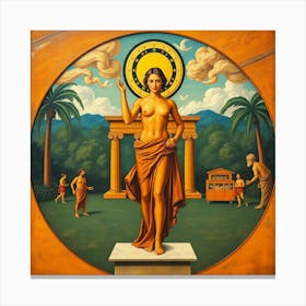 Goddess Of The Sun Canvas Print