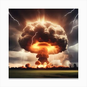 Nuclear Explosion Canvas Print