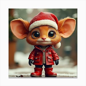 Santa Mouse 1 Canvas Print