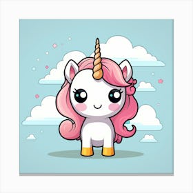 Cute Unicorn 361 Canvas Print