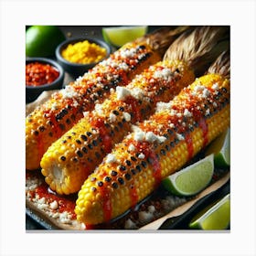 Sovereign Flame Grilled Corn Elote Canvas Print