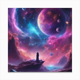 Man In Space Canvas Print