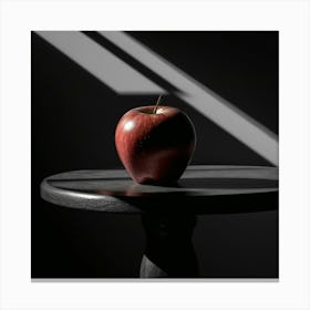 Apple On A Table Canvas Print