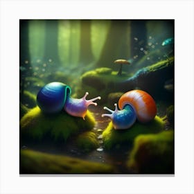 Alien Snails 4 Canvas Print