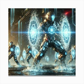 Cascade Sovereignty Scifi Crystal Defenders Canvas Print