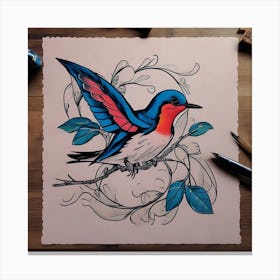 Swallow Bird Canvas Print