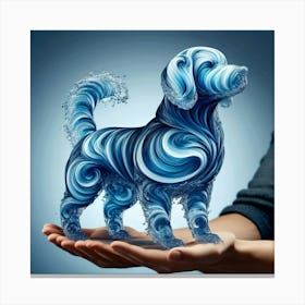 Water Dog Canvas Print