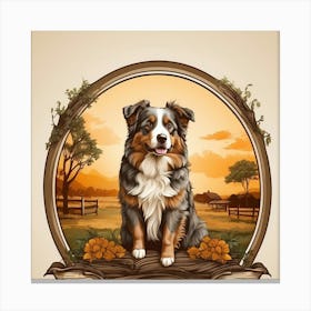 Australian Shepherd Canvas Print