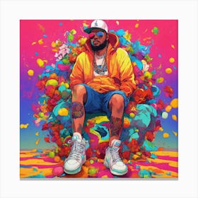 Lil Wayne Pop Canvas Print