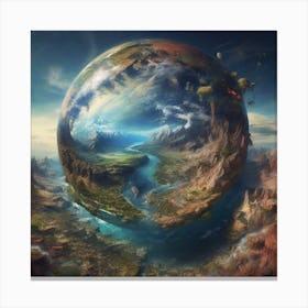 Planet earth, very beautiful Canvas Print