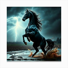 Lightning Horse 27 Canvas Print